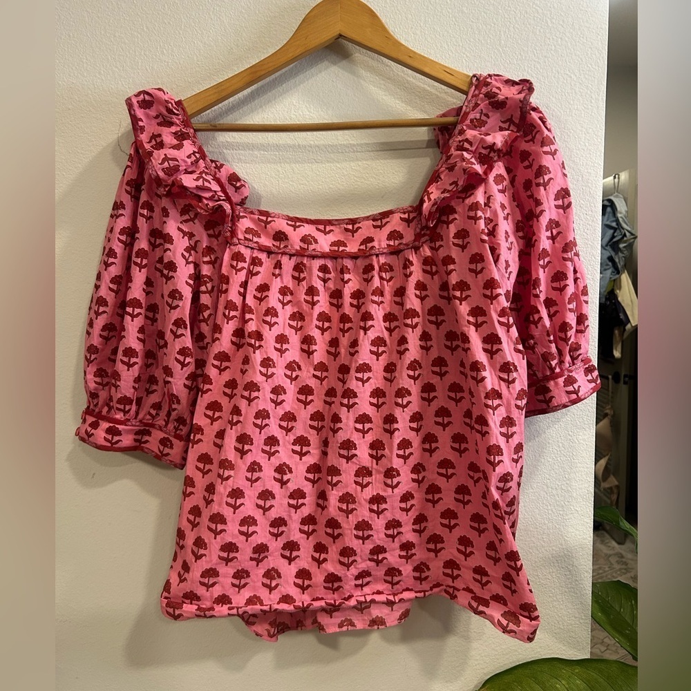 NWT Ophelia & Indigo x Erica Davies Pink Mae Top Size XXXL - Picture 7 of 10